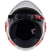 Dual Visor Motorcycle Helmet Jet Kappa KV37 Oregon White Red Green