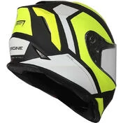 Integral Motorcycle Helmet Origin DINAMO BOLT Yellow Matt Black