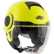 Helmet Moto Jet Double Visor Kappa KV37 OREGON Basic Yellow Fluo
