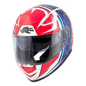 Integral Motorcycle Helmet Kappa KV-41 Dallas Simple Glossy White Red