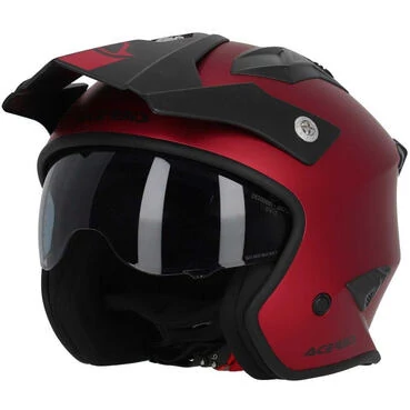 Acerbis ARIA METALLIC Red Motorcycle Jet Мотошлем