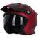 Acerbis ARIA METALLIC Red Motorcycle Jet Мотошлем