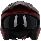 Acerbis ARIA METALLIC Red Motorcycle Jet Helmet