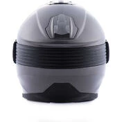 Moto Jet Helmet in Blauer HACKER Titanium Glossy Black Fiber