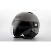 Moto Jet Helmet in Blauer BET HT Fiber Monochrome Matt Gray