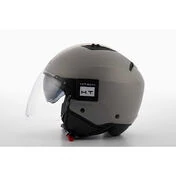 Moto Jet Helmet in Blauer BET HT Fiber Monochrome Matt Gray