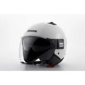 Moto Jet Helmet in Blauer BET HT Monochrome White Fiber