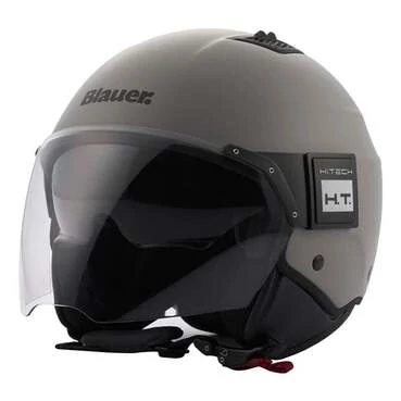 Blauer Bet Monochrome Мотошлем Grey Белый