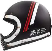 Vintage Premier MX DO92 Old Style BM Motorcycle Integral Helmet Matte Black