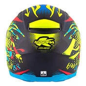 Integral Motorcycle Helmet Kappa KV-38 Houston Spray Matt Black Yellow Red