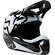 Fox V1 Leed Мотошлем Black White Черный