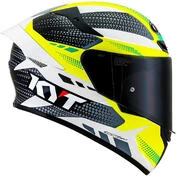 Integral Motorcycle Helmet Kyt TT-COURSE GEAR BLK Yellow