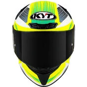 Integral Motorcycle Helmet Kyt TT-COURSE GEAR BLK Yellow