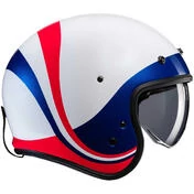 Hjc V31 EMGO MC21 Jet Motorcycle Helmet White Blue Red