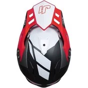 Integral Motorcycle Helmet Adventure Just1 J34 Pro Outerspace Fluo Red Black