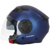 Acerbis Vento 2206 Jet Motorcycle Helmet Double Blue Visor