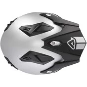 Acerbis ARIA METALLIC Silver Motorcycle Jet Helmet