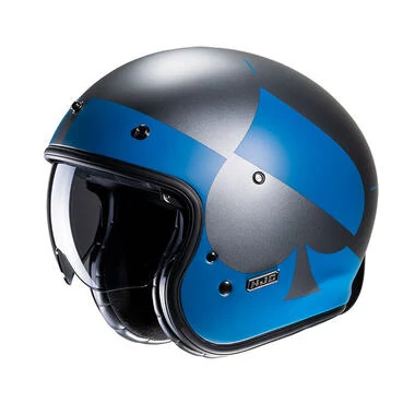 Hjc V31 Kuz Мотошлем Blue Black Синий
