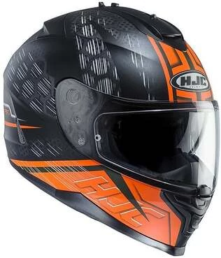 Integral Motorcycle Мотошлем HJC IS17 Double визор Enver MC-6HSF Black Orange