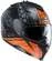 Integral Motorcycle Мотошлем HJC IS17 Double визор Enver MC-6HSF Black Orange
