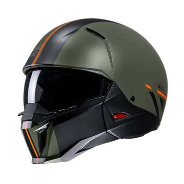 Hjc I20 Batol Мотошлем Green Orange Оранжевый