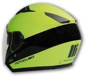 Motorcycle Helmet Jet Motocubo Jet Sun Ages Yellow Hi Vision Double Visor