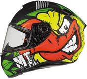 Integral Motorcycle Helmet MT Helmets TARGO TRUCK A2 Matte Black Fluo Yellow