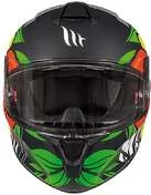 Integral Motorcycle Helmet MT Helmets TARGO TRUCK A2 Matte Black Fluo Yellow