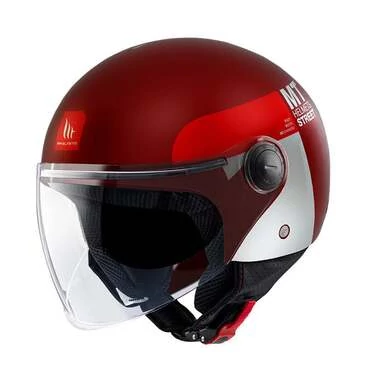 Mt Мотошлемs Street S Inboard C5 Мотошлем Red Matt Красный