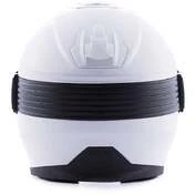 Moto Jet Helmet in Blauer HACKER White Black Fiber