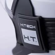 Moto Jet Helmet in Blauer HACKER White Black Fiber