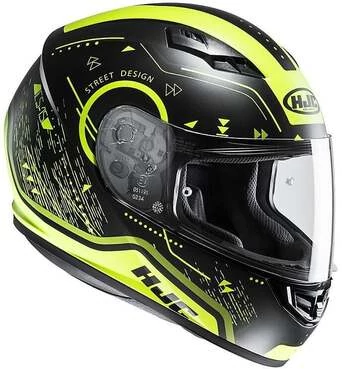 Integral Мотошлем HJC CS-15 Safa MC4HSF Black Yellow Fluo