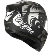 Integral Motorcycle Helmet Origin ROAD HARDCORE Matt Titanium White Black