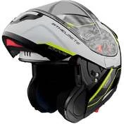 Modular Motorcycle Helmet Approved P / J Mt Helmet ATOM sv OPENED B3 White Glossy Fluo Yellow