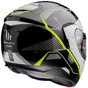 Modular Motorcycle Helmet Approved P / J Mt Helmet ATOM sv OPENED B3 White Glossy Fluo Yellow
