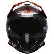 Integral Motorcycle Helmet Adventure Just1 J34 Pro Outerspace Fluo Orange Black