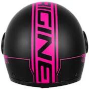 Motorcycle Helmet Jet Source Neon Black Fuchsia
