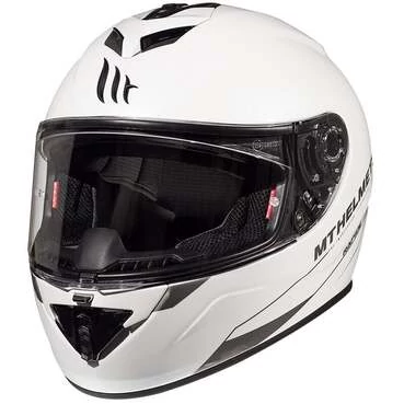 Mt Мотошлемs Rapide Solid A0 White Белый