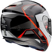Modular Motorcycle Helmet Approved P / J Mt Helmet ATOM sv OPENED B5 White Black Red Glossy