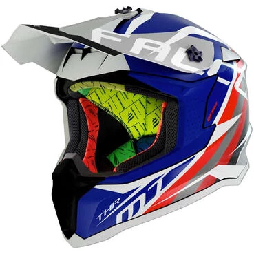 Moto Cross Enduro Mt Мотошлем FALCON THR A7 Glossy Blue
