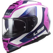 Full Face Motorcycle Мотошлем Double визор Ls2 FF800 Storm TECHY White Pink