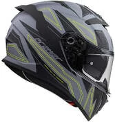 DEVIL EL Y Gray BM Premier Integral Motorcycle Helmet Gray Black Matt Green
