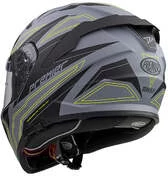 DEVIL EL Y Gray BM Premier Integral Motorcycle Helmet Gray Black Matt Green