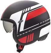 Motorcycle Helmet Jet Vintage VINTAGE EVO BL92 BM Premier Fiber Black Matt Red