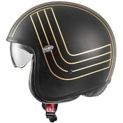 Motorcycle Helmet Jet Premier VINTAGE EX GOLD CHROMED BM Matt