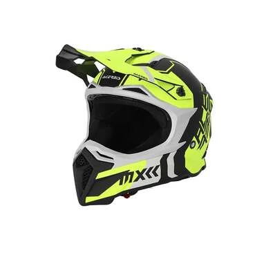 Acerbis Profile 5 Мотошлем Black Yellow Fluo Желтый