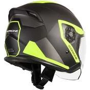 Motorcycle Helmet Jet Double Visor Origin PALIO 2.0 Techy Yellow Fluo Matt Black