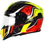 Helmet Moto Integral Double Visor Origin GT Raider Black Yellow Red