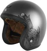 Motorcycle Мотошлем Jet Origin Primo Vintage Custom Looser Gray Opaque