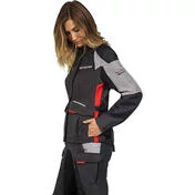 Motorcycle Pants Woman 4 Seasons Touring Adventur Ixon BALDER LADY PT Black Gray Red